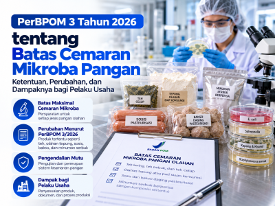 PerBPOM 3 Tahun 2026 tentang Batas Cemaran Mikroba Pangan